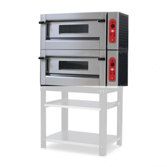 Empero EMP.9.9G 30 cm x 9+9 Pizza Kapasiteli Çift Katlı Pizza Fırını, Gazlı Empero EMP.9.9G 30 cm x 9+9 Pizza Kapasiteli Çift Katlı Pizza Fırını, Gazlı